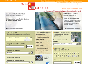 Informacin sobre el Madrid Histrico, planos interactivos, calendario histrico ...