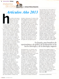 Artículos publicado en XLSemanal AÑO 2013 - Cortesía de Barlés