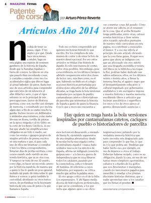 Artculos publicado en XLSemanal AO 2014