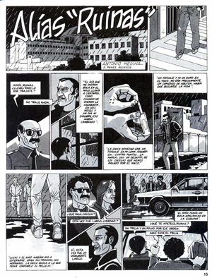 "Alías Ruínas" El cómic que Arturo Pérez-Reverte guionizó para "El Víbora" (1986) 