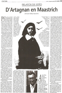 "D´artagnan en Maastrich" relato publicado en La Verdad Murcia el 1 de agosto de 1994.
