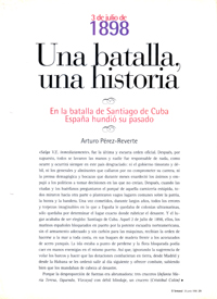 "3 de julio de 1898: Una batalla, una historia" publicado en El Semanal el 28 de junio de 1998.