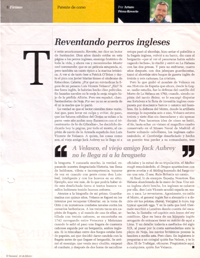 "Reventando perros ingleses" 22 de Febrero de 2004