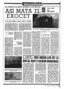 "As mata el Exocet" - PUEBLO - 29 de Mayo de 1982