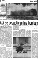 "As se desactivan las bombas" - PUEBLO -  22 de julio de 1983