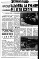 "Aumenta la presin militar israel" - PUEBLO - 12 de Julio de 1982