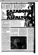 "Cazadores del asfalto" - PUEBLO - 25 de Junio de 1982