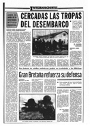 "Cercadas las tropas de desembarco" - PUEBLO - 26 de Mayo de 1982