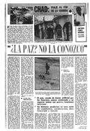 "Chad: Viaje al fin de la guerra" - PUEBLO - 27 de Abril de 1981