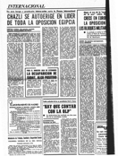 "Chazli se autoerige en lider de toda la oposicin egipcia" - PUEBLO - 13 de Octubre de 1981