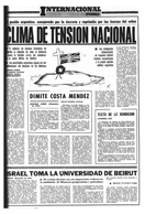 "Clima de tensión nacional" - PUEBLO - 17 de Junio de 1982
