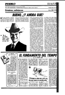 "Crónicas Callejeras" - PUEBLO - varios artículos publicados entre agosto y septiembre de 1982 en un apartado denominado "Crónicas Callejeras" ...
