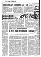 "Dezful, objetivo iraquí en Irán" - PUEBLO - 4 de Octubre de 1980