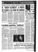 "El Queen Elizabeth, a punto de llegar a la zona de guerra" - PUEBLO - 26 de Mayo de 19882