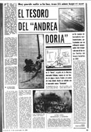 "El tesoro del Andrea Doria" - 2 de Septiembre de 1981