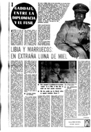 "GADDAFI, ENTRE LA DIPLOMACIA Y EL FUSIL" (Pueblo - 22 de Julio de 1981)