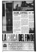 "Rachel Scoffield: La chica del fin del mundo" - PUEBLO - 10 de Junio de 1982