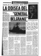"La odisea del General Belgrano" - PUEBLO - 7 de Mayo de 1982