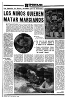 "Los nios quieren matar marcianos" - PUEBLO - 5 de Enero de 1983