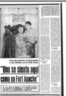 "Uno se siente aqu como en Fort Apache" - PUEBLO -  29 de Enero de 1983