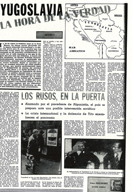 "Yugoslavia: La hora de la verdad" - PUEBLO - 18 de Enero de 1980