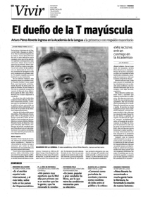 "El dueo de la T mayscula", La Verdad 24.01.03  (Fuente: FCV)